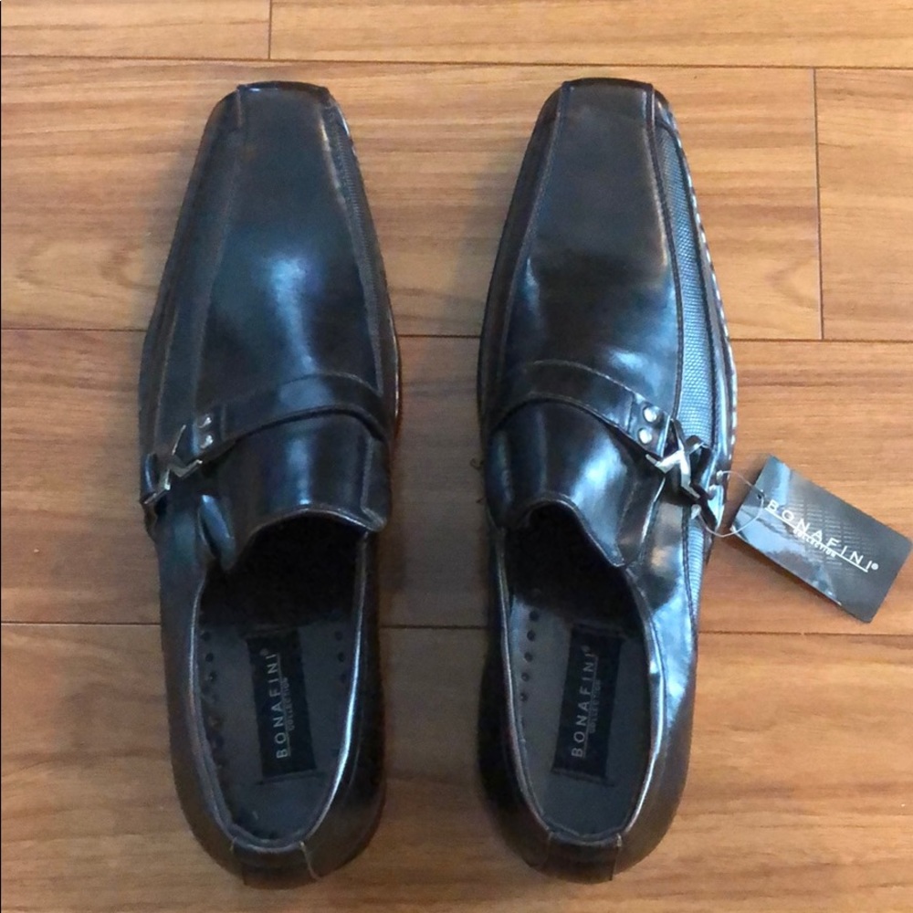 Bonafini Men’s Dress Shoe with Buckle Strap